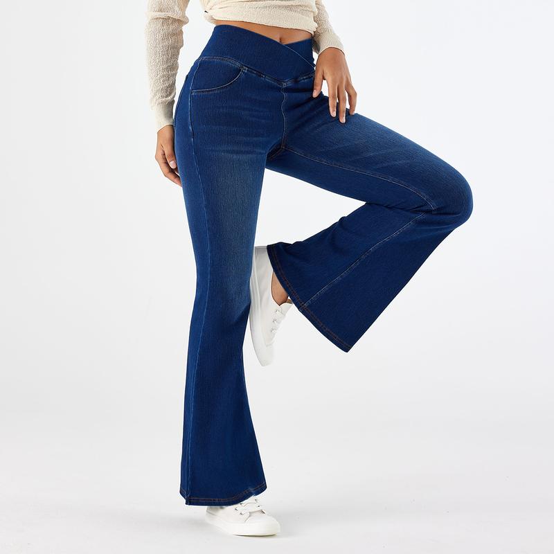 Women'S High-Waisted Wide-Leg Jeans