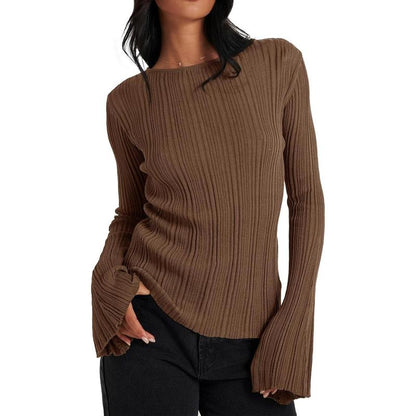 Womens  Knitted Fall  Sweater Shirt