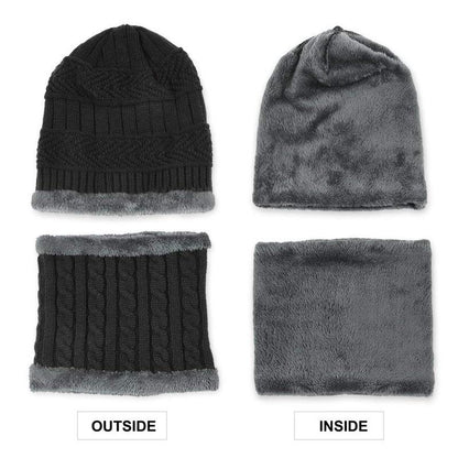 1 Set Warm Beanie & Scarf & Gloves for Outdoor 