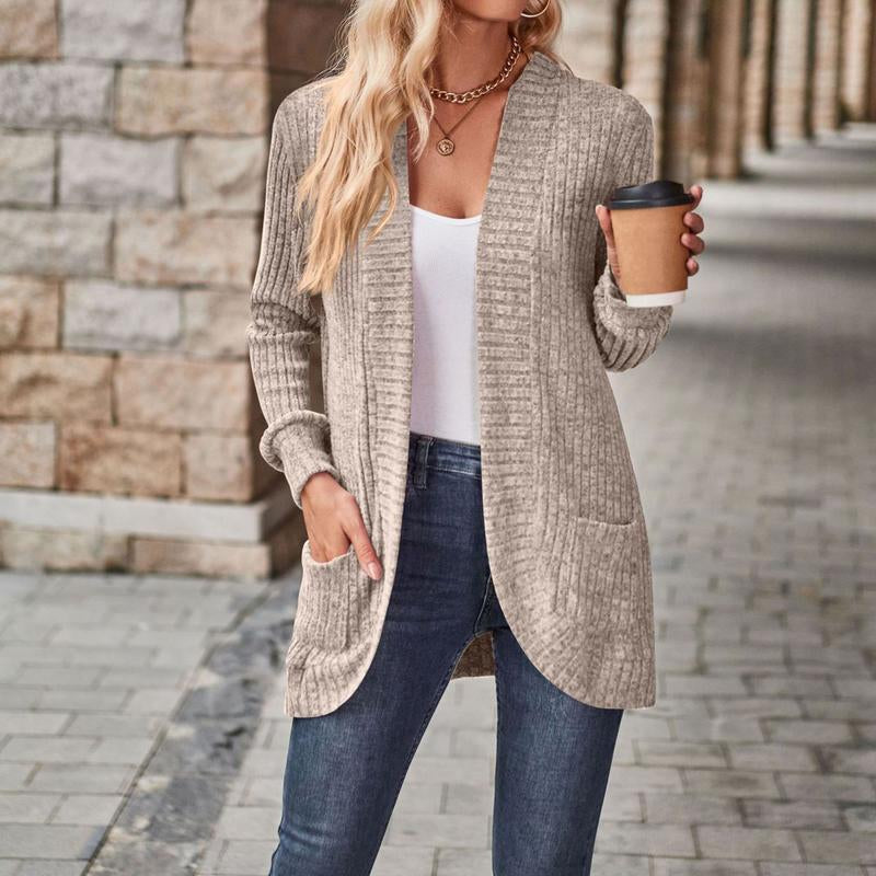 Womens Long Cardigan Lightweight Sweater