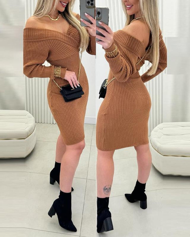 Chicme Women's Bodycon Sweater Dress - Perfect for Any Occasion!