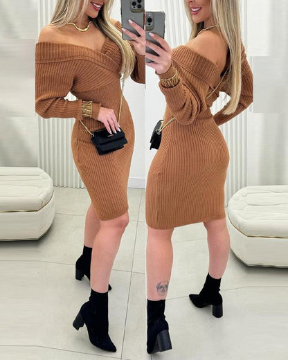 Chicme Women's Bodycon Sweater Dress - Perfect for Any Occasion!