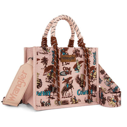 Wrangler Western Braided Handles Women Crossbody Bag 
