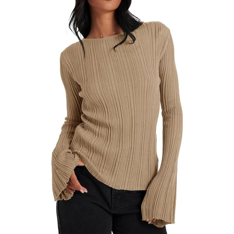 Womens  Knitted Fall  Sweater Shirt