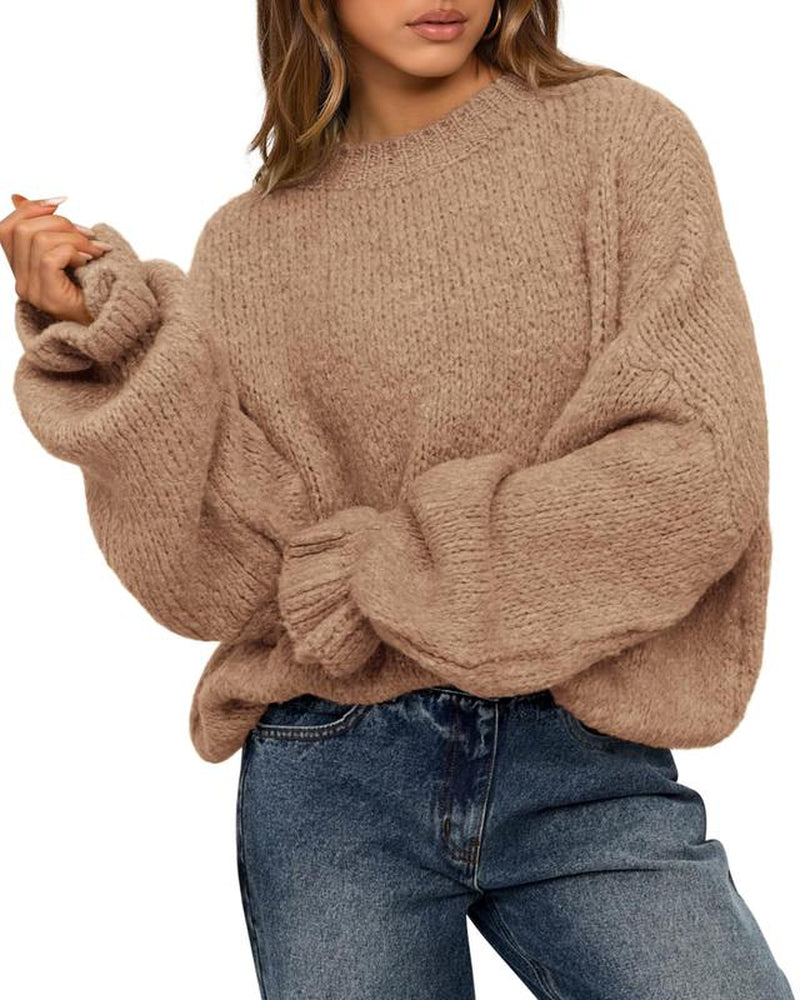 Oversized Sweater Crewneck Long Sleeve 