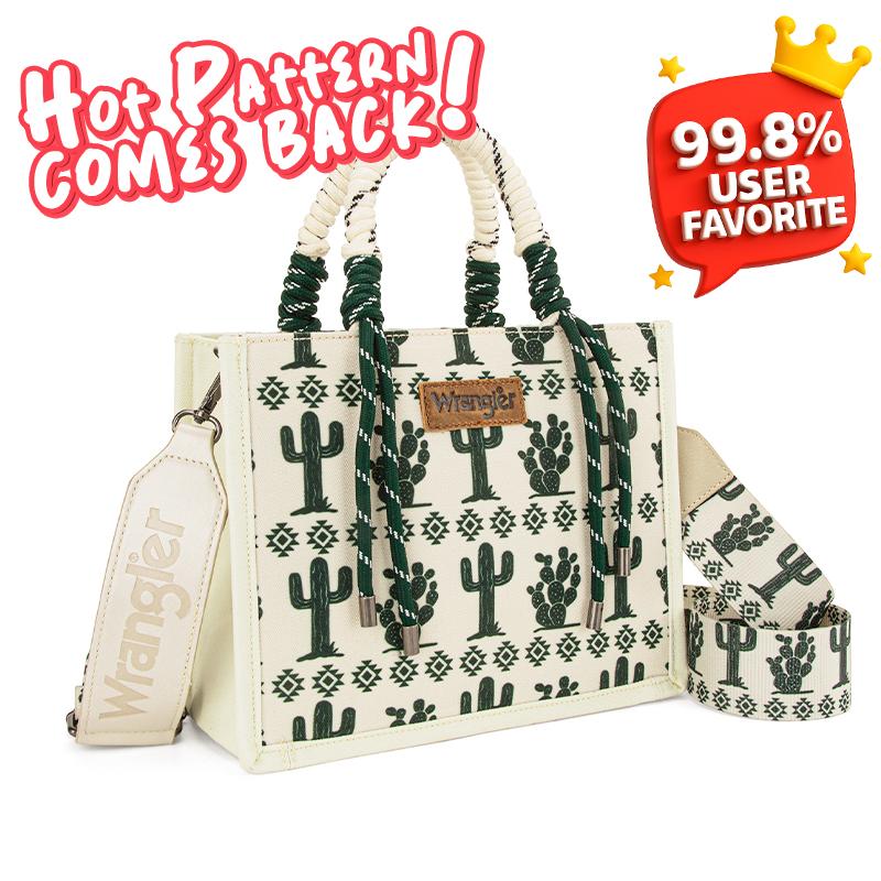 Wrangler Western Braided Handles Women Crossbody Bag 