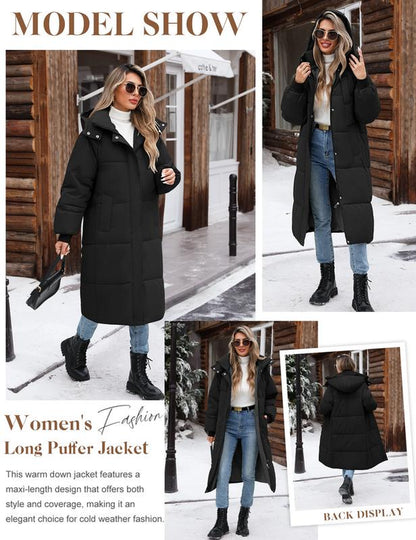 Long Quilted Coat Winter 