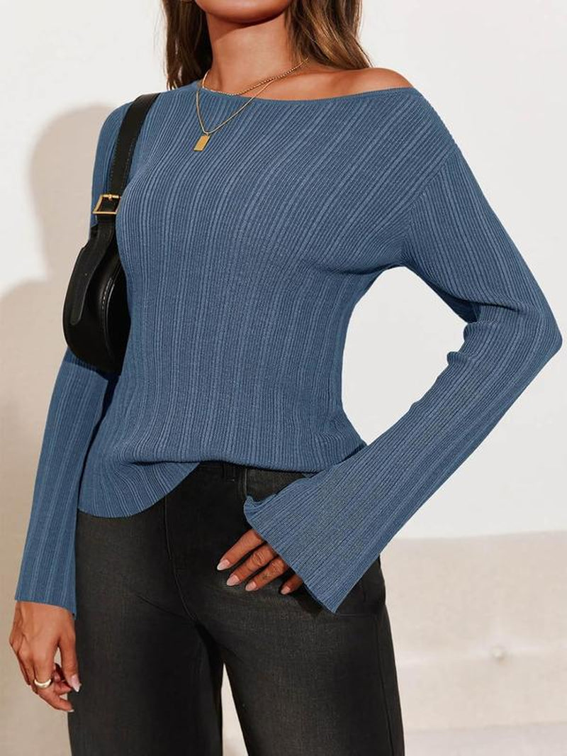 Womens  Knitted Fall  Sweater Shirt