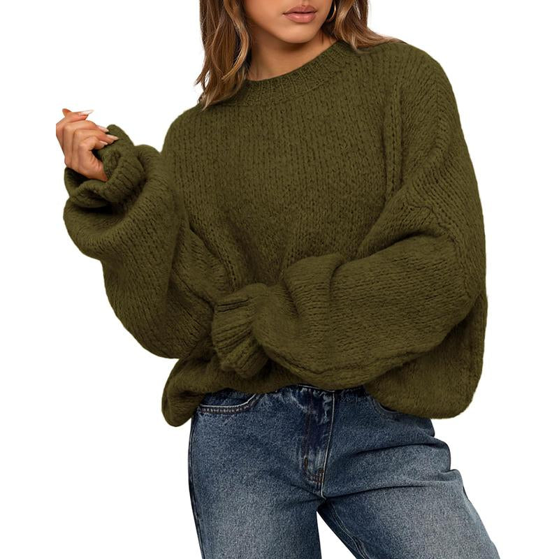 Oversized Sweater Crewneck Long Sleeve 