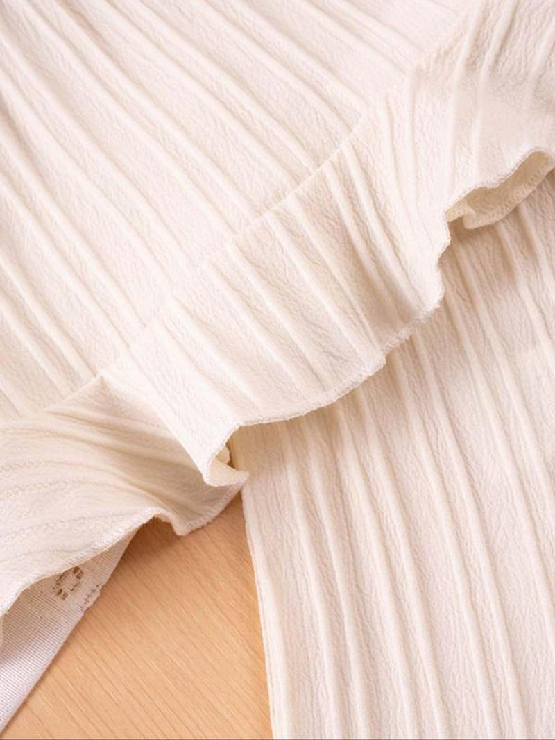 Two-Piece Set Girl'S Solid Crop Cami Top & Shorts, Cute Top & Shorts for Daily Wear, Kids Summer Clothes, Outfit, Baby Clothing