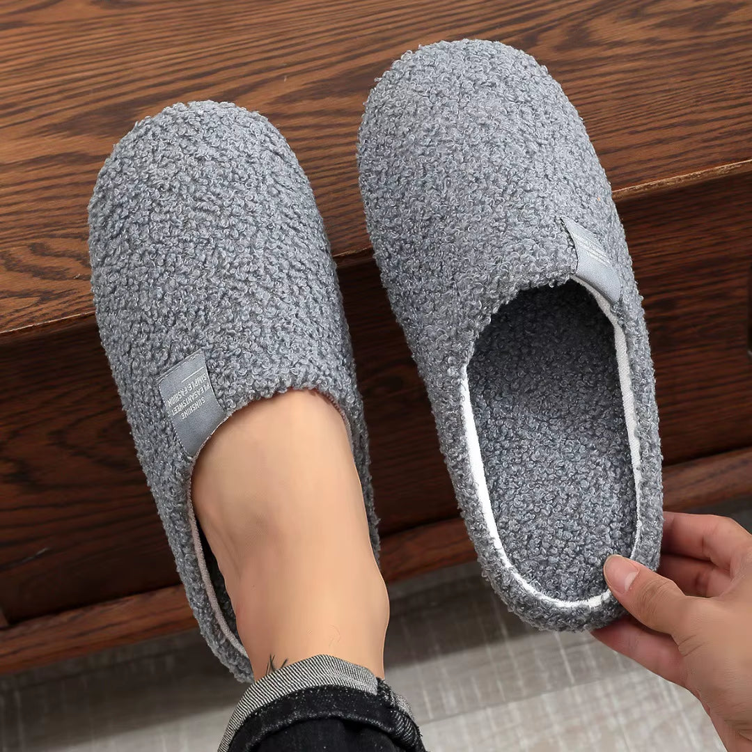 Women Slippers Light House Soft Home Cotton Slipper Winter Indoor Floor Shoes Couples Men Silence Slides Bedroom Flats