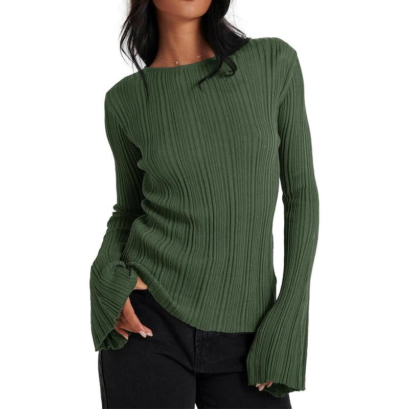 Womens  Knitted Fall  Sweater Shirt