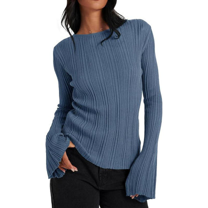 Womens  Knitted Fall  Sweater Shirt