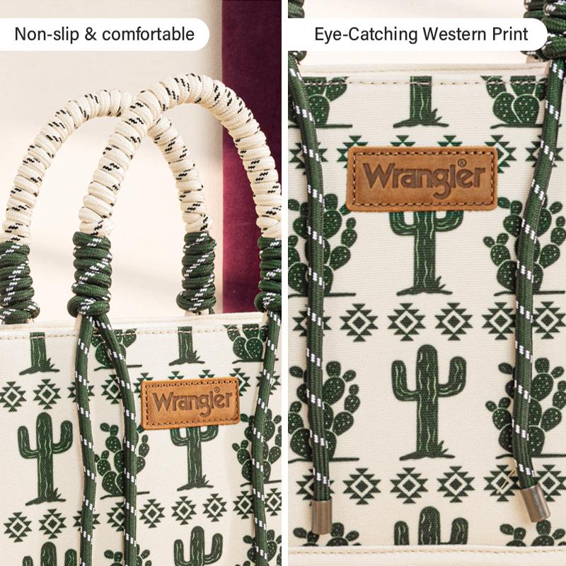 Wrangler Western Braided Handles Women Crossbody Bag 