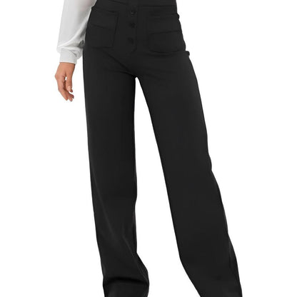 High Waisted Straight Leg Pants 