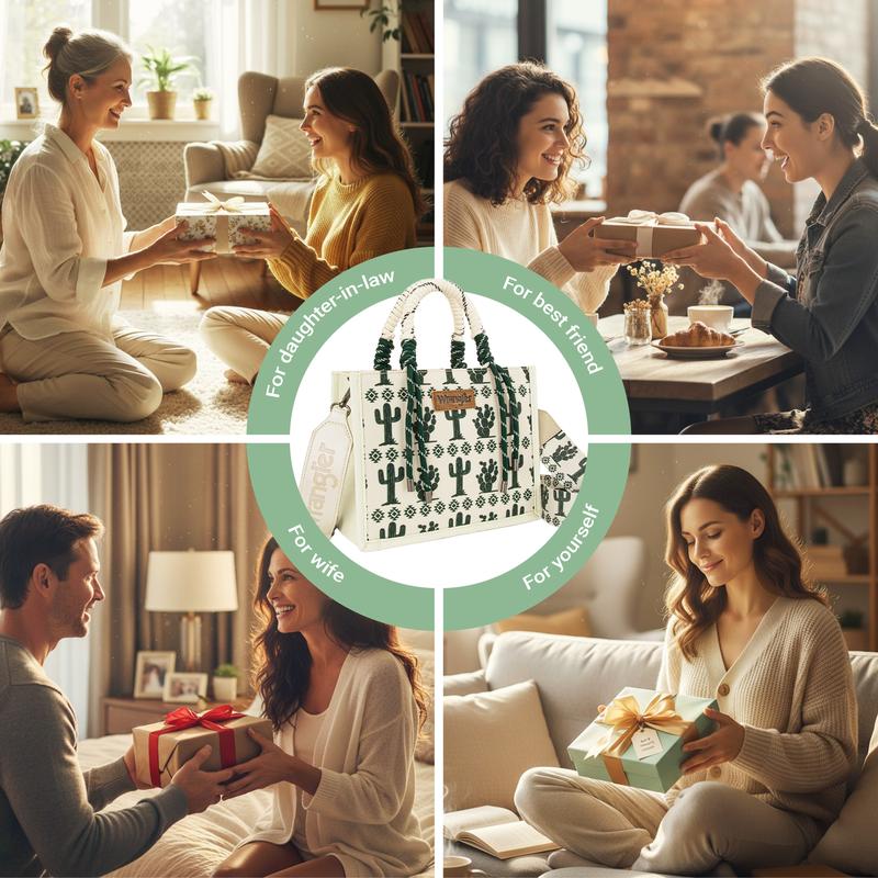 Wrangler Western Braided Handles Women Crossbody Bag 