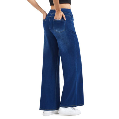 Stretchy Jeans for Women Pull on Baggy Fit 