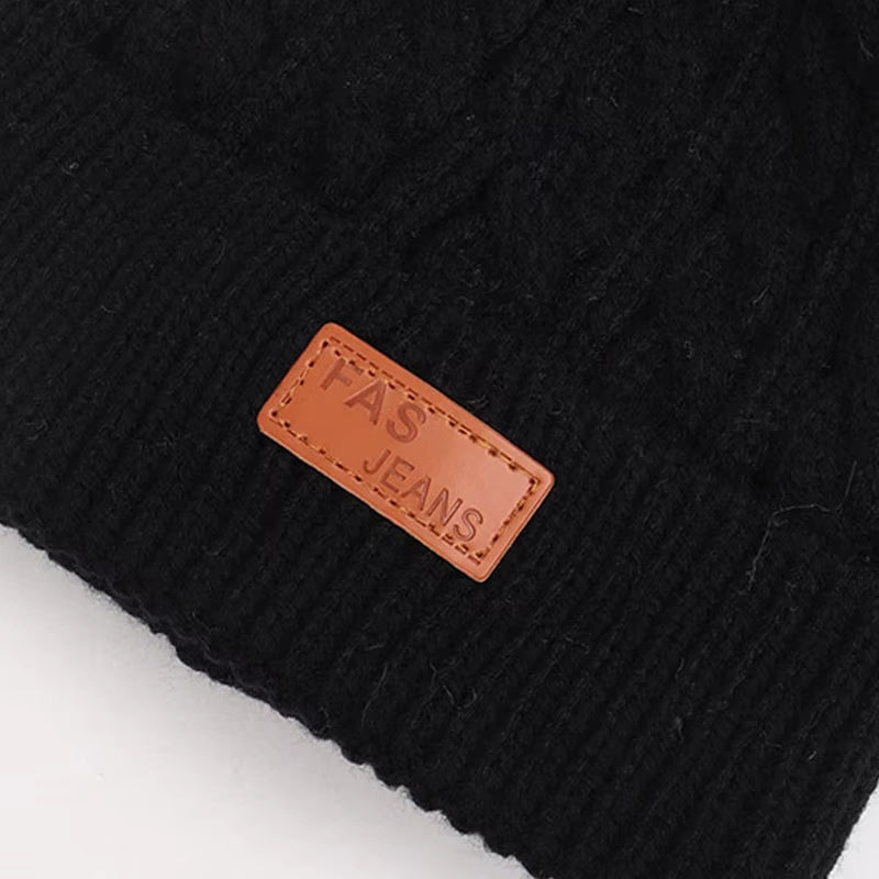 Cute Double Wool Pompom Baby Hat Children Cap Warm Autumn Winter Hats for Kids Boys Girls Knitted Warmer Beanie Caps Bonnet