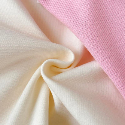 Toddler Baby Girl Clothes Fall Winter Spring 3D Bow Ruffle Long Sleeve Sweatshirt Pink White Striped Elastic Pants Set Infant 2PCS Outfit