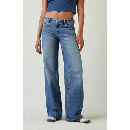 Pacsun Women'S Casey Low Rise Baggy Jeans Indigo