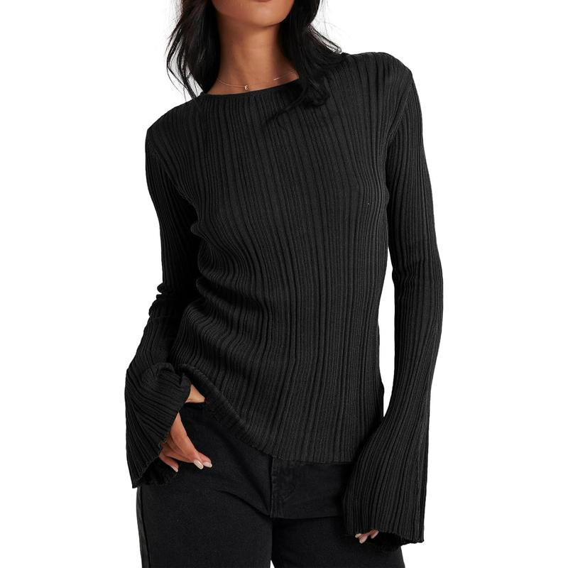 Womens  Knitted Fall  Sweater Shirt
