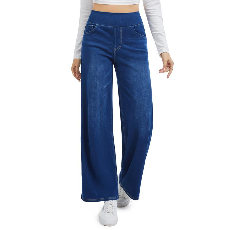 Stretchy Jeans for Women Pull on Baggy Fit 
