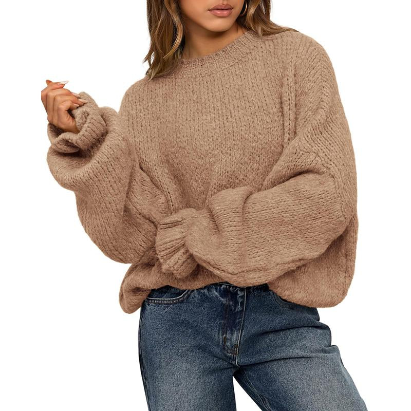 Oversized Sweater Crewneck Long Sleeve 
