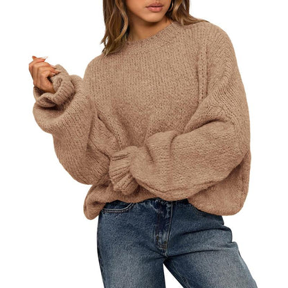 Oversized Sweater Crewneck Long Sleeve 