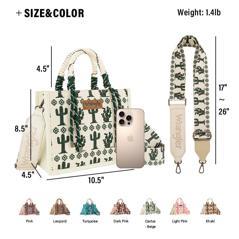 Wrangler Western Braided Handles Women Crossbody Bag 