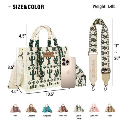 Wrangler Western Braided Handles Women Crossbody Bag 