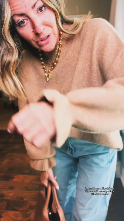 Oversized Sweater Crewneck Long Sleeve